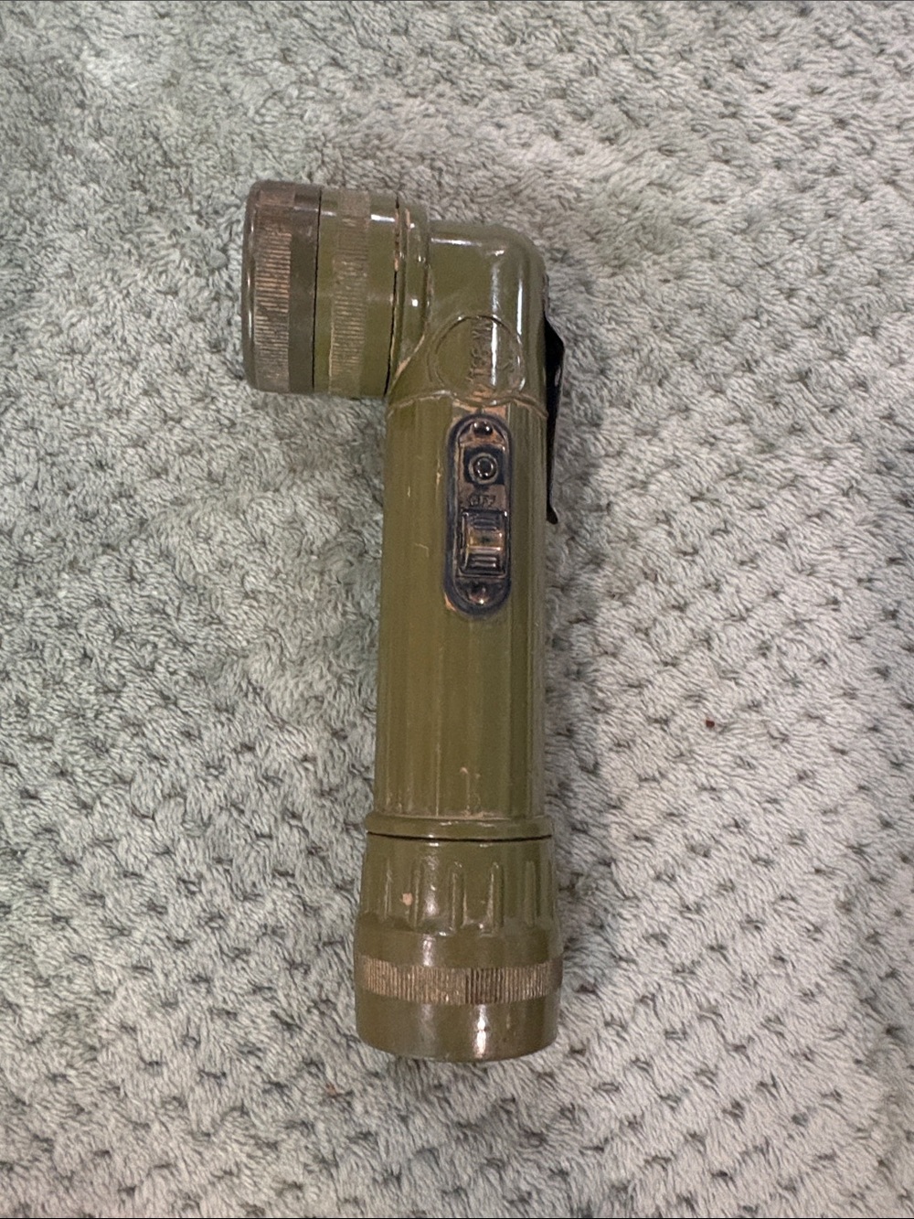 Vintage Authentic U.S Army Fulton MX991/U Angle head Flashlight
